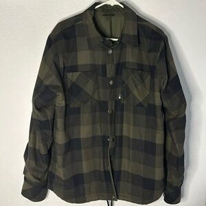 The North Face reversible Jacket. Medium. Olive/Flannel. USED.